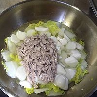 黄牙菜肉丝年糕（两人份）的做法图解6