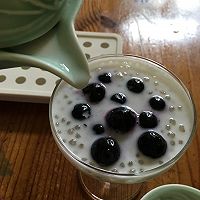 蓝莓椰汁西米露#膳魔师·妈妈的一粥一汤#的做法图解8