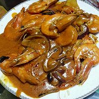 泰式咖喱虾的做法图解5