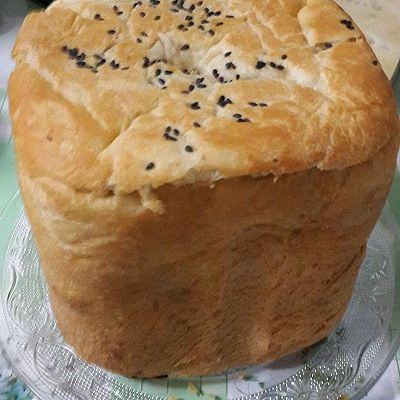 泊翠面包机制作的白土司面包
