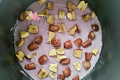 紫薯牛奶红枣发糕