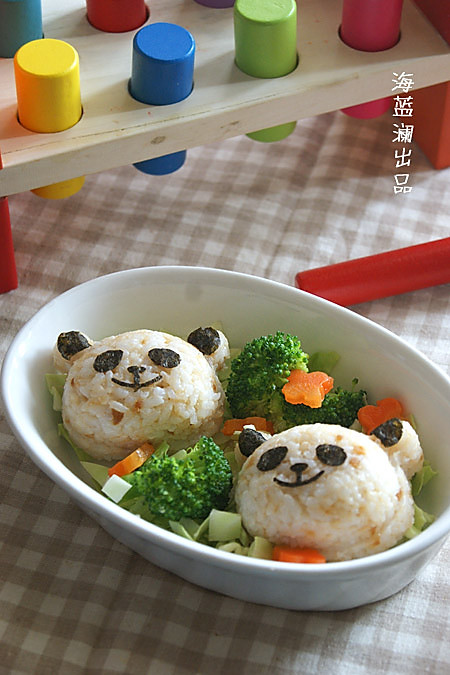 熊猫饭团的做法