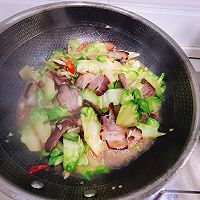 儿菜煮腊肉的做法图解10