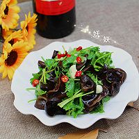 香菜拌木耳的做法图解9
