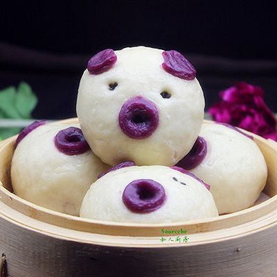 小猪紫薯包