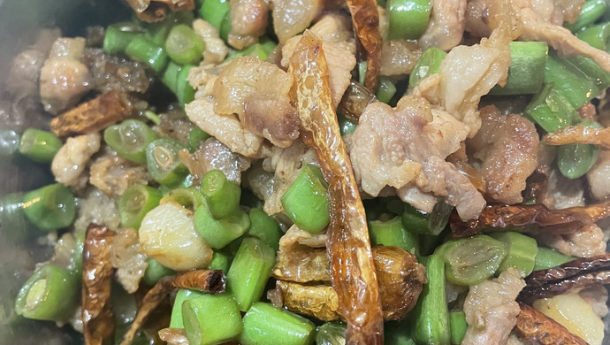 下饭菜·白辣椒炒肉+四季豆