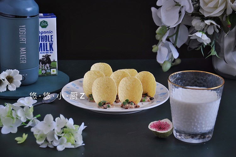 创意料理，薯片水果沙拉的做法