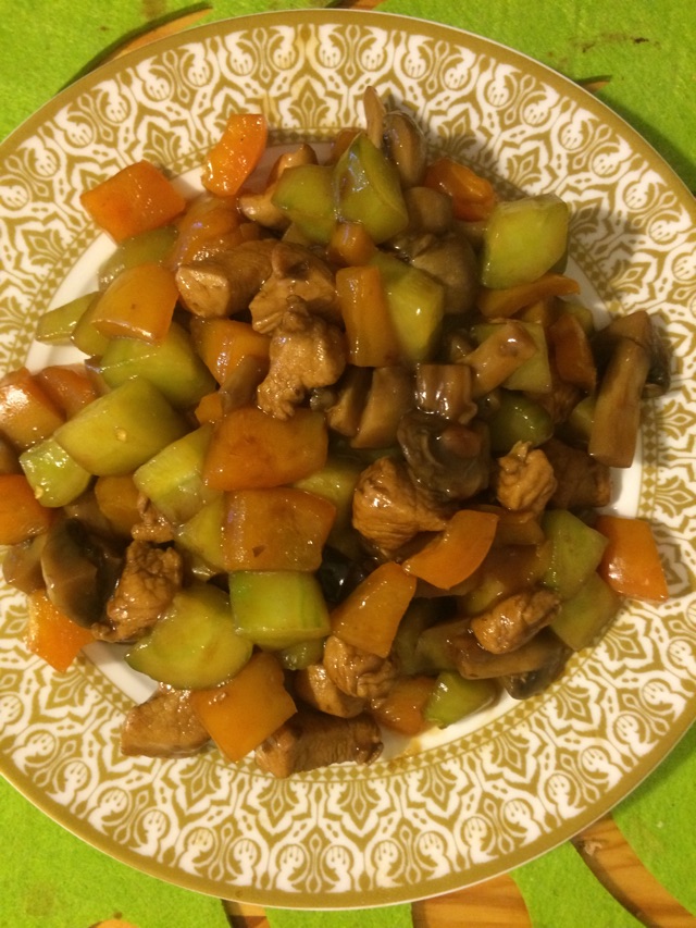 杂蔬鸡肉的做法图解8