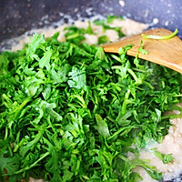#多力金牌大厨带回家-上海站#豆渣茼蒿虾仁小豆沫的做法图解12
