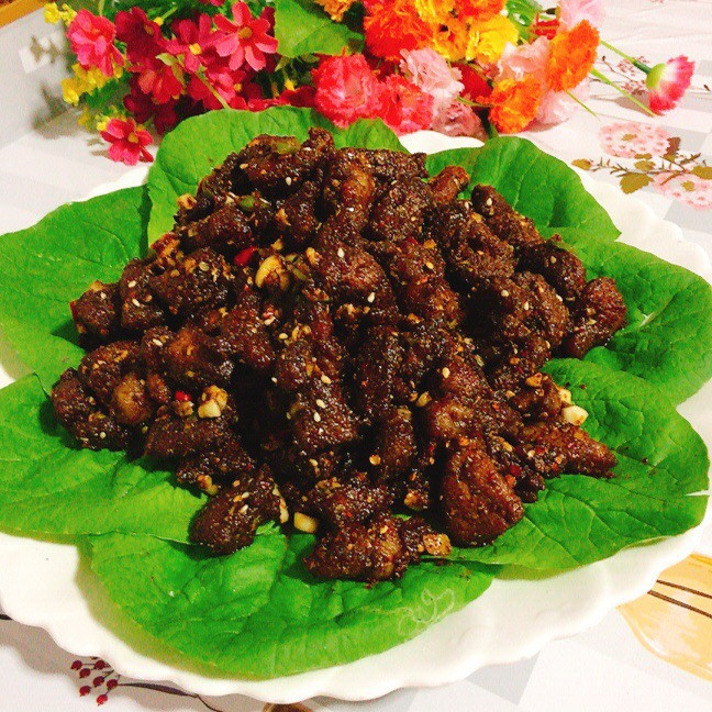 孜然羊肉粒的做法