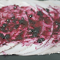 紫薯蓝莓毛巾卷的做法图解11
