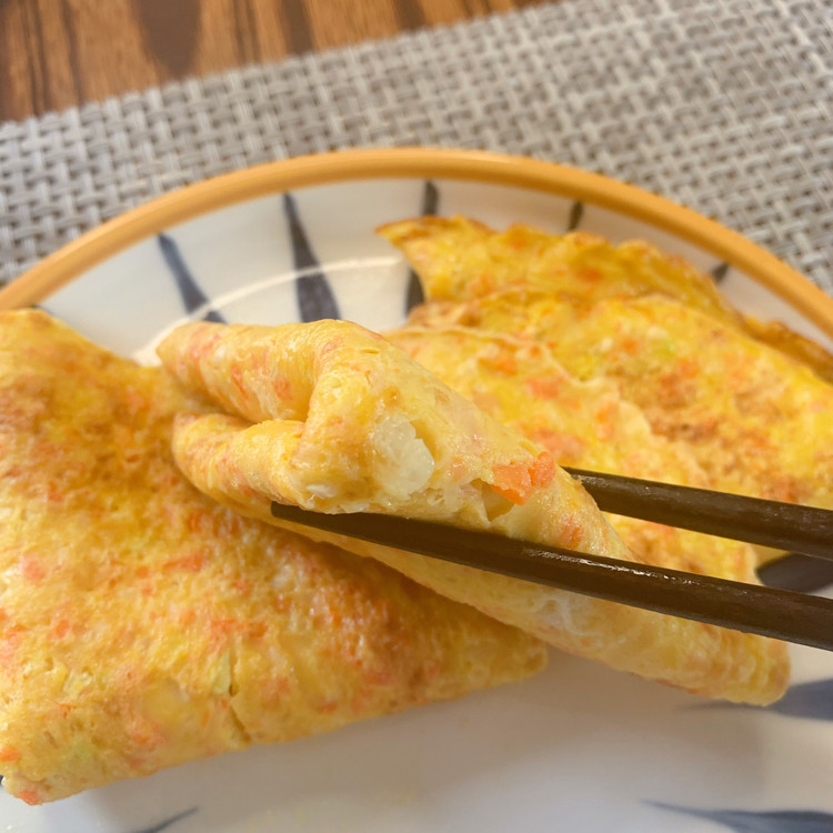 对付饭渣娃的时蔬鸡蛋饼（麦糊烧）的做法