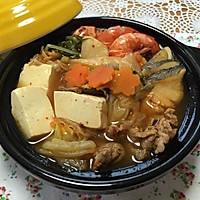 杨的韩式泡菜锅+おかめ纳豆米饭~的做法图解1
