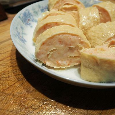 豆皮虾滑卷