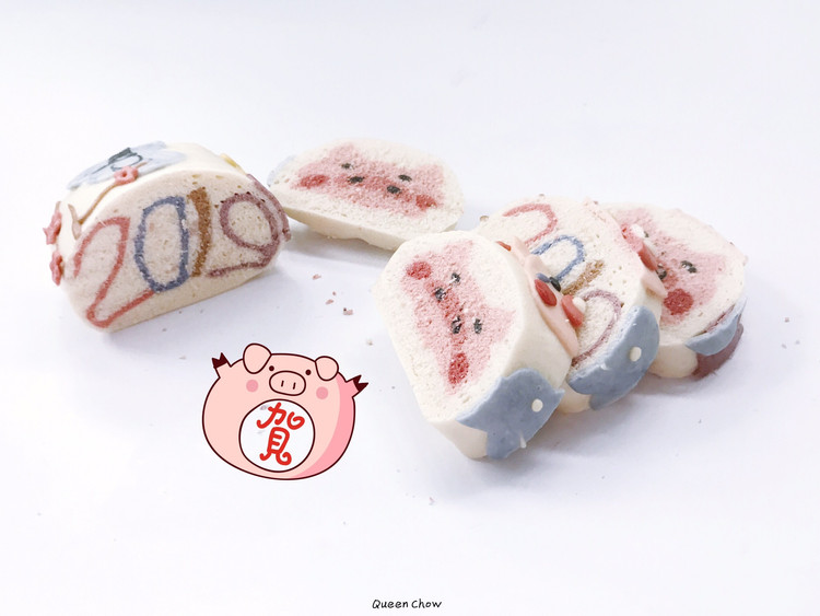 【双面插画馒头】猪猪&2019，有内涵的馒头的做法