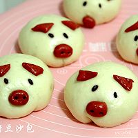 萌萌的小猪豆沙包#爱仕达寻找面点女王#的做法图解10