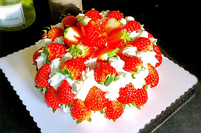 草莓抹茶蛋糕