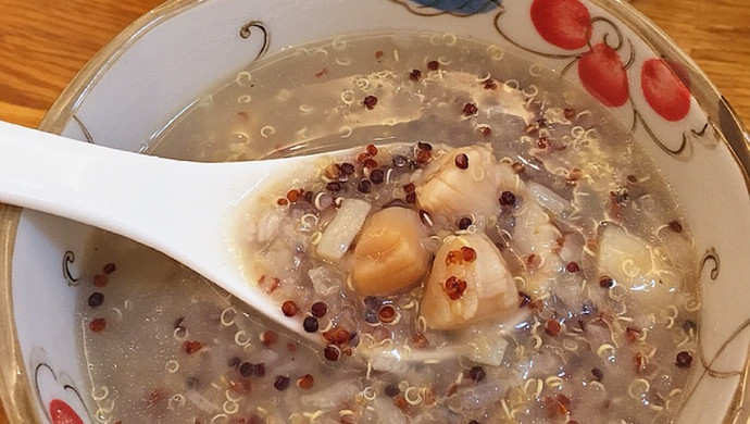 绿色健康营养全 骨汤干贝藜麦糯米粥