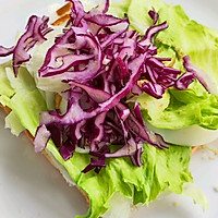 #打工人的健康餐#芝麻酱蔬菜三明治的做法图解3
