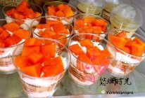 【悠斓时光】木瓜奶油木糠杯的做法