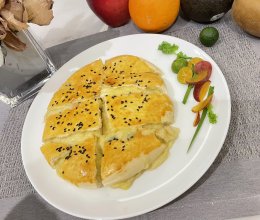 网红拔丝榴莲饼（快手版）的做法