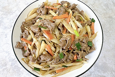 茭白炒嫩肉