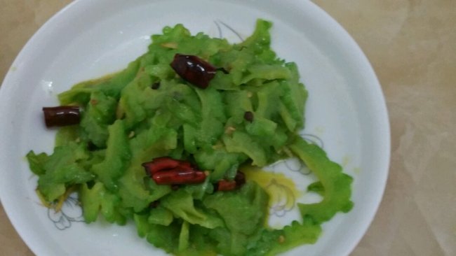 青炒苦瓜的做法