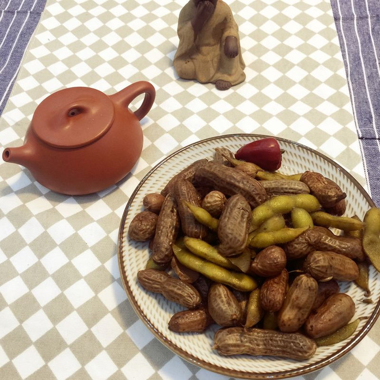 【Tina私厨】下酒菜：五香卤水花生毛豆的做法
