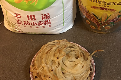 黄金盘丝千层饼