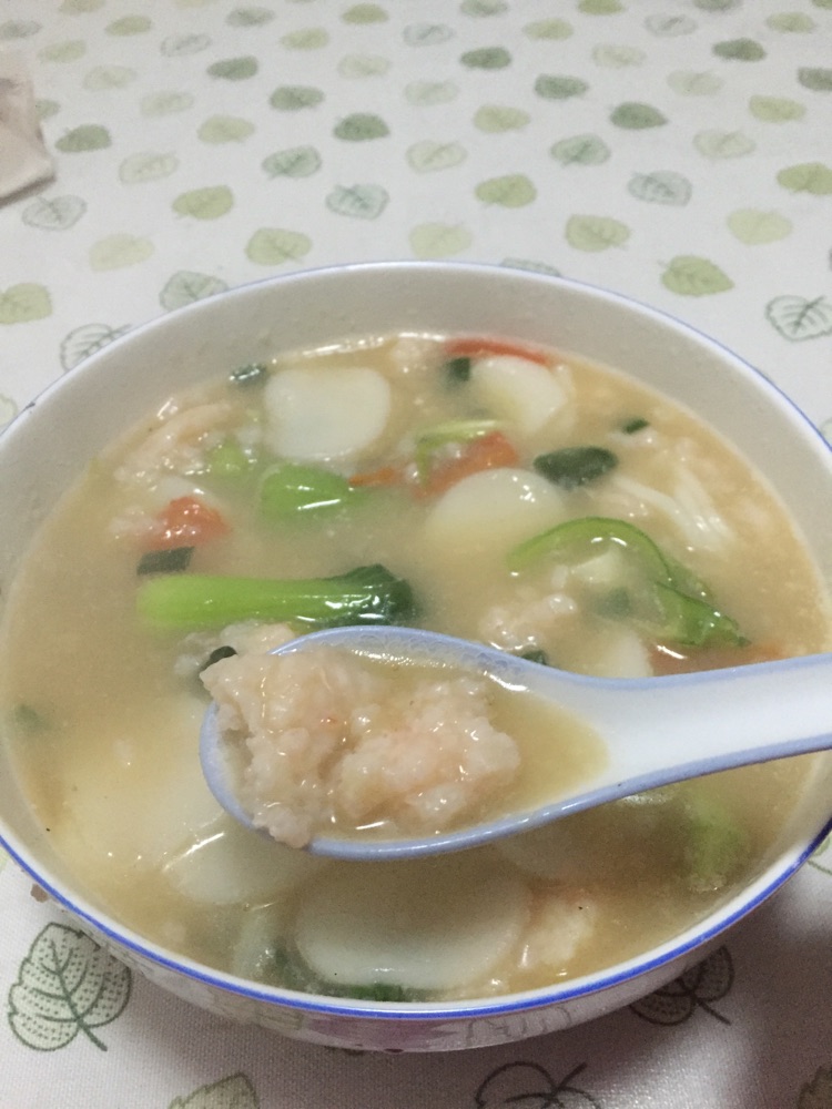 虾丸汤年糕