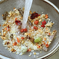 #秋日品蟹 邂逅好味道#早餐｜鲜虾青菜菌菇粥的做法图解2