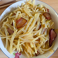 腊肉土豆丝的做法图解4