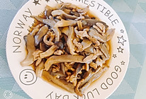 平菇炒肉丝的做法