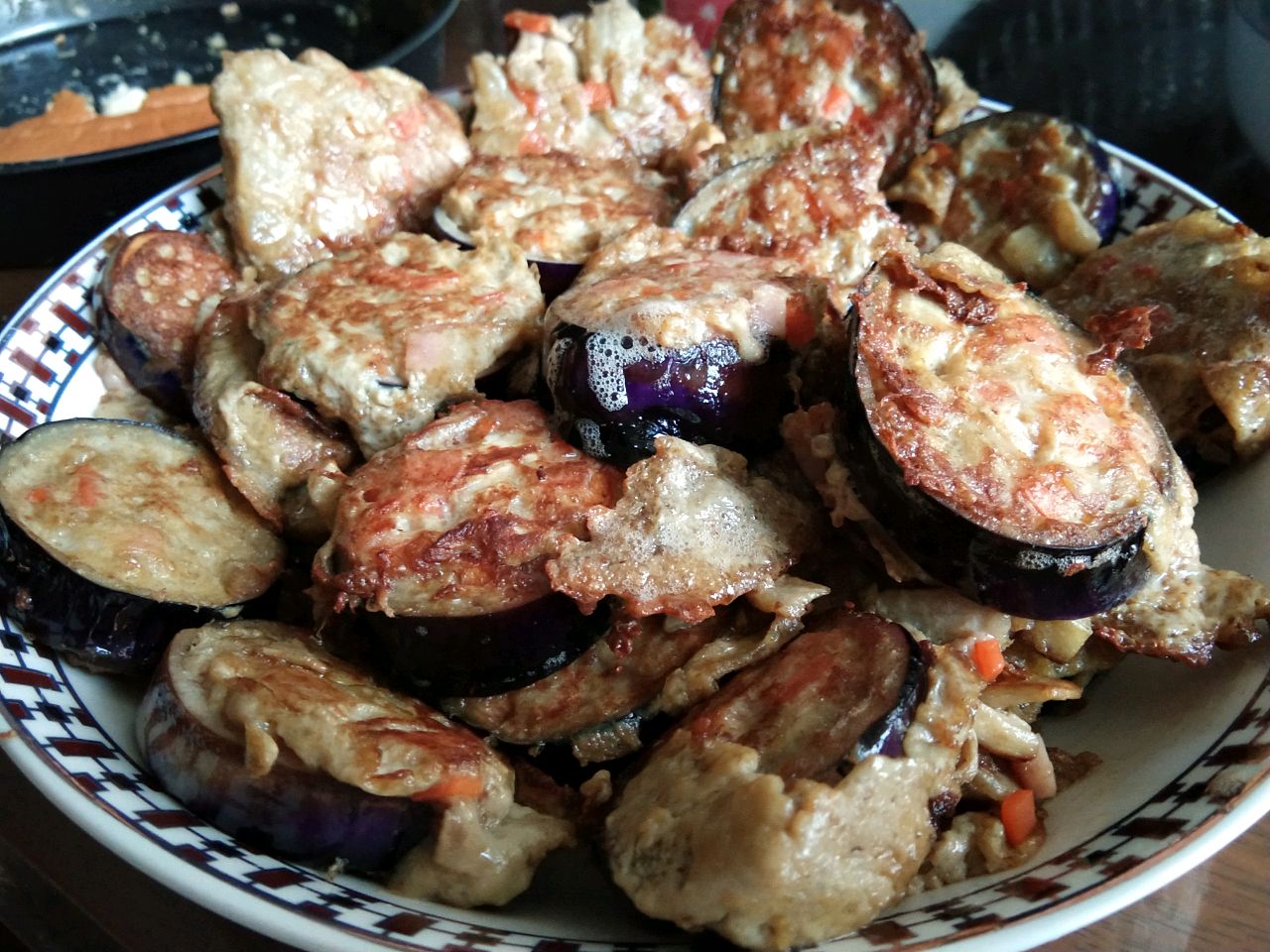 Eggplant cake that adults and children like to eat