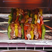 多彩黑椒牛肉串的做法图解3