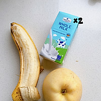 苹果香蕉奶昔的做法图解1