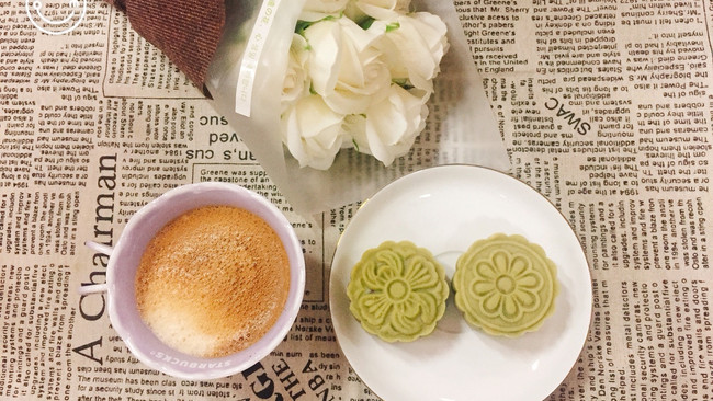 低卡桃山皮月饼（抹茶蜜豆&抹茶蔓越莓）的做法