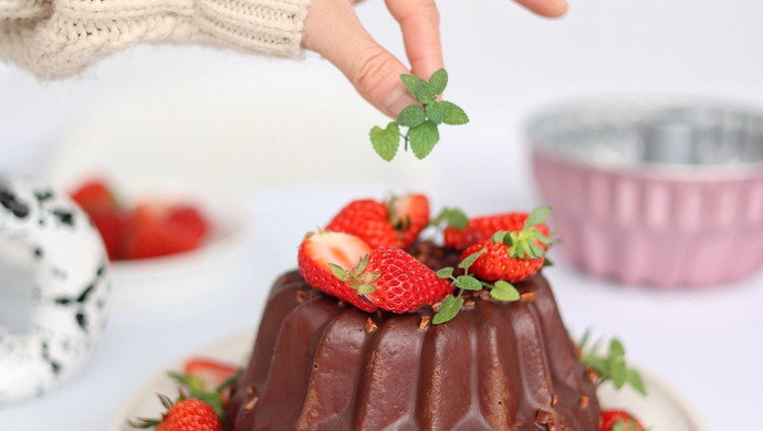 草莓巧克力蛋糕｜情人节蛋糕