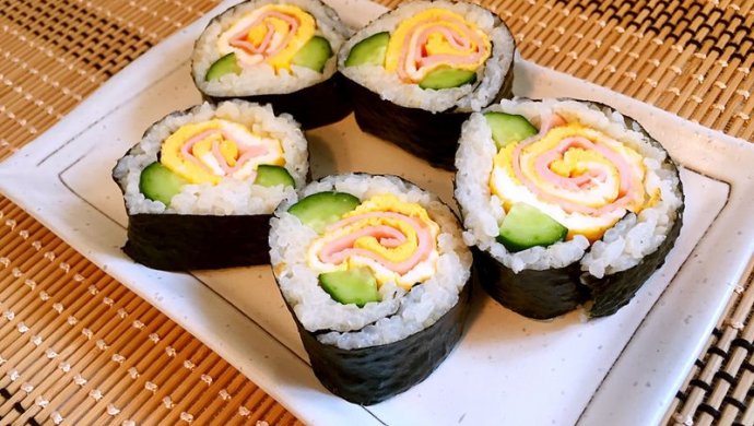 杨小厨特制之春天花花紫菜包饭。