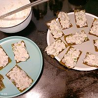 香煎海苔虾饼的做法图解2