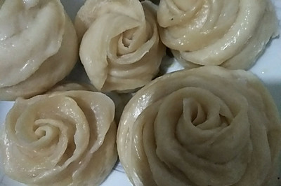 豆渣花馒头