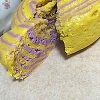 健康朝食--南瓜紫薯发糕的做法图解10