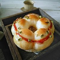 花朵香肠面包的做法图解14