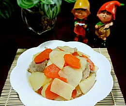 白地瓜炒肉片的做法