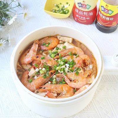 鲜虾白菜豆腐煲