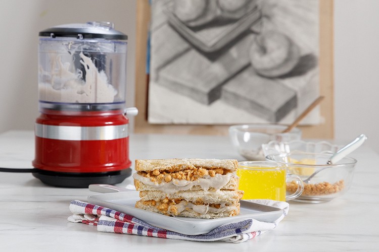 KitchenAid | 芋泥肉松三明治的做法