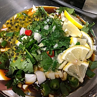 百香果柠檬虾的做法图解4