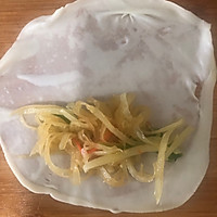 #美食视频挑战赛#土豆丝薄饼卷的做法图解9