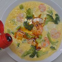 减脂餐｜西兰花虾仁豆腐蒸鸡蛋的做法图解6