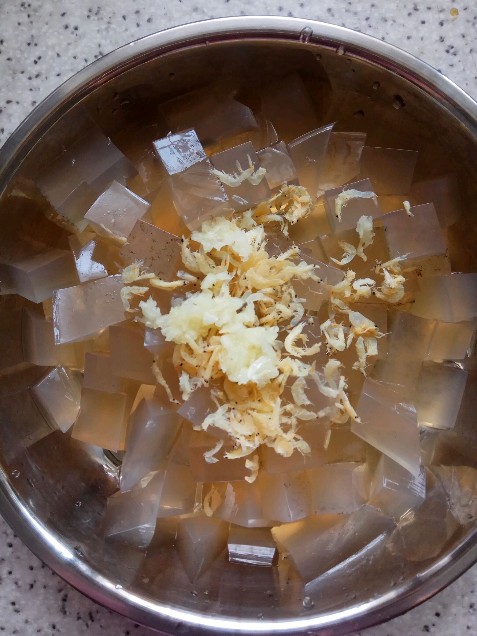 海冻菜凉粉制作过程图片
